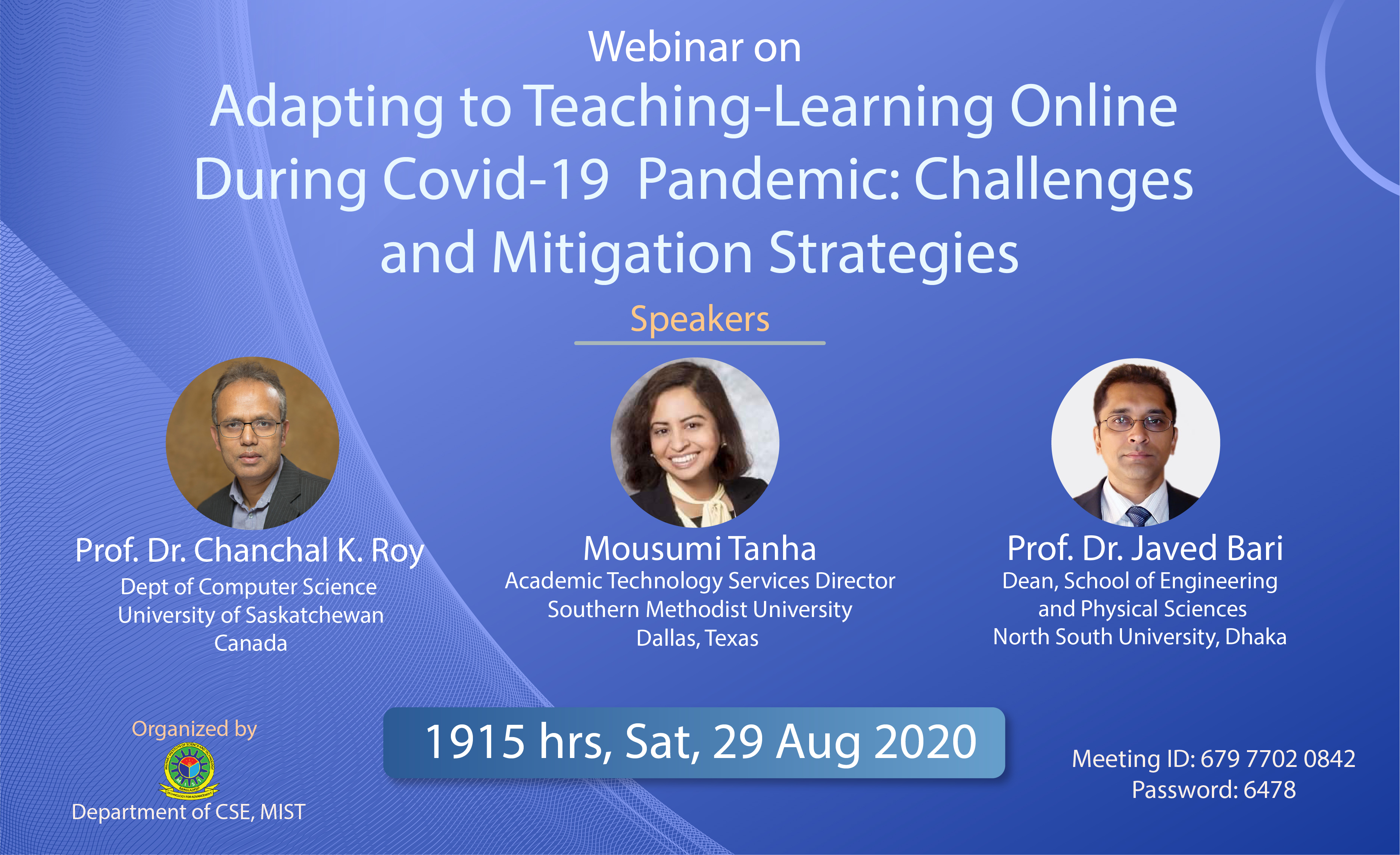 Webinar on Adapting to Online Teaching-Learning by Dept of CSE